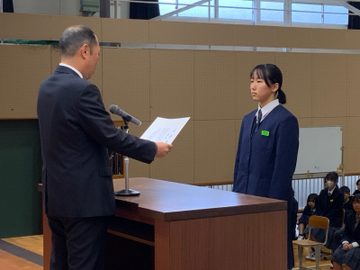 認証式（会長）