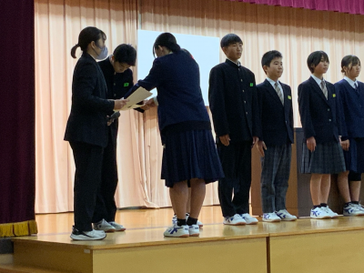 認証式（副会長）