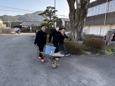 １月14日門松片付け (1)