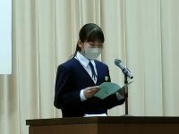 代表生徒意見発表 二年生 代表生徒意見発表 二年生