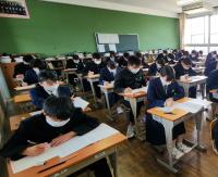 ３年　全国学力・学習状況調査に挑戦中