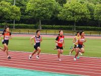 １年女子100m決勝　見事　優勝