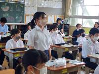 しっかりと意見発表ができています しっかりと意見発表ができています